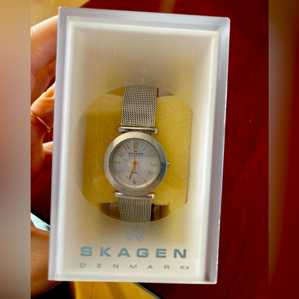 Skagen Denmark Two-Tone Mesh Watch - Women's
